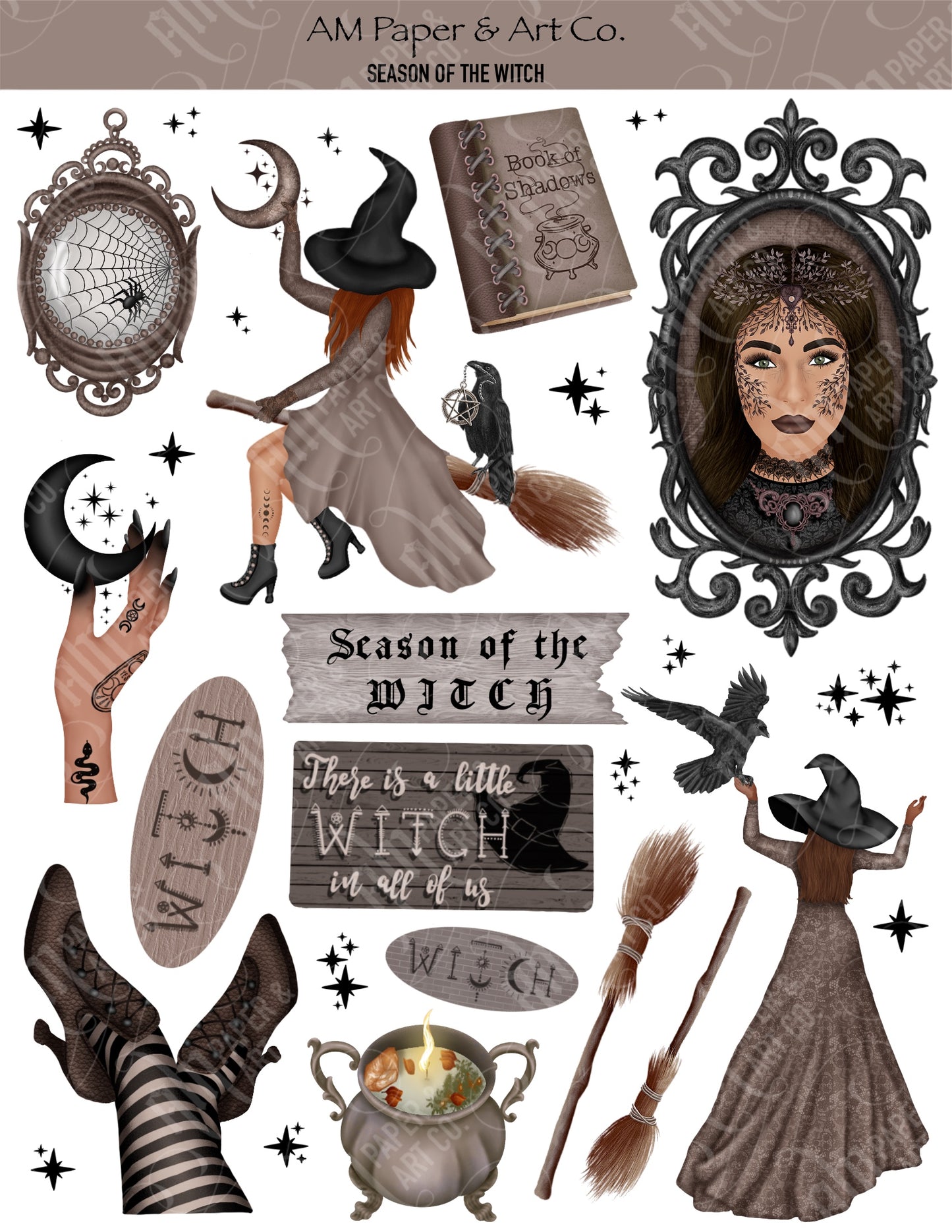 PRINTABLE: Season of the Witch Printable Stickers