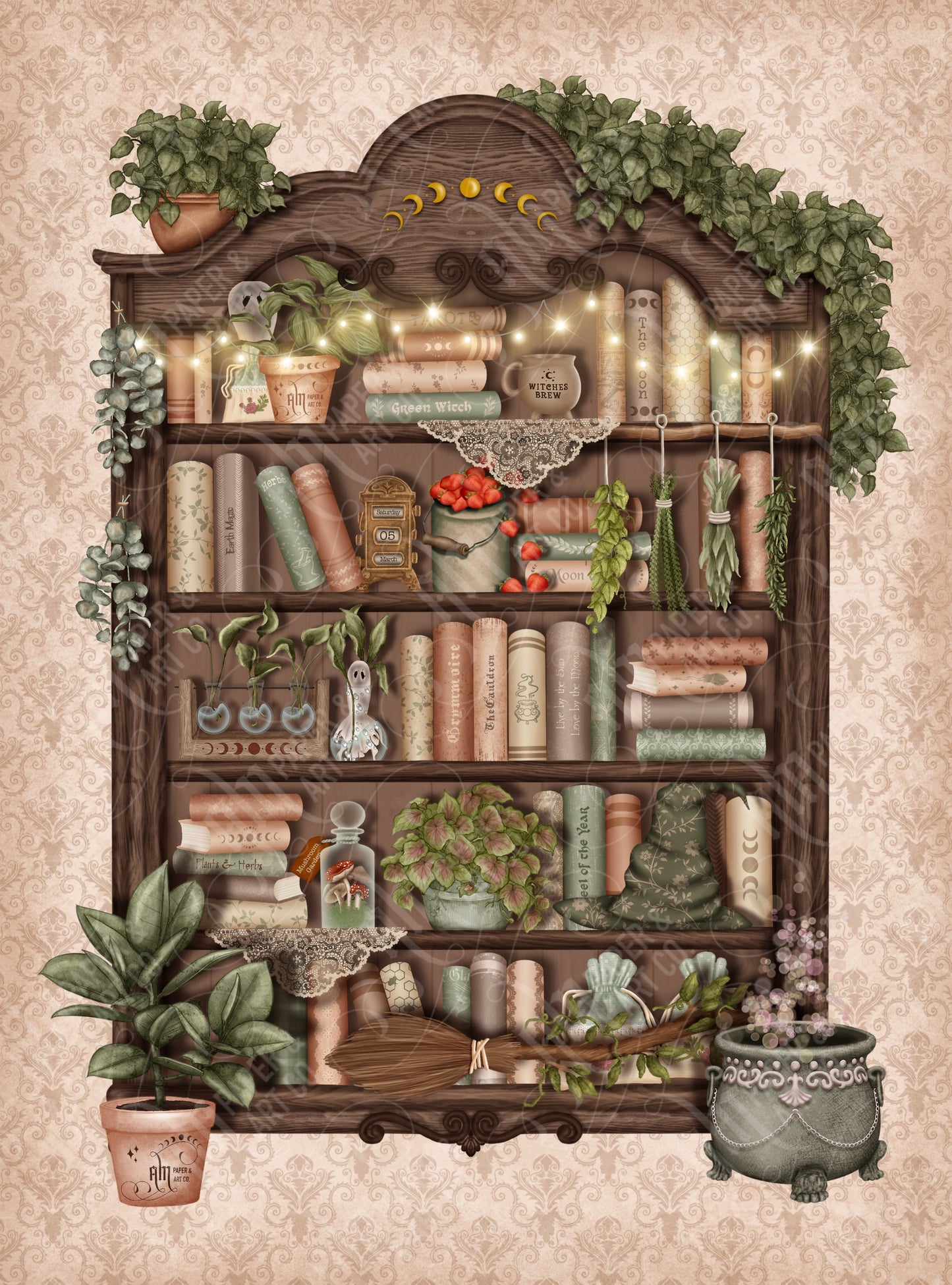 My Bookshelf Art Print/Postcard