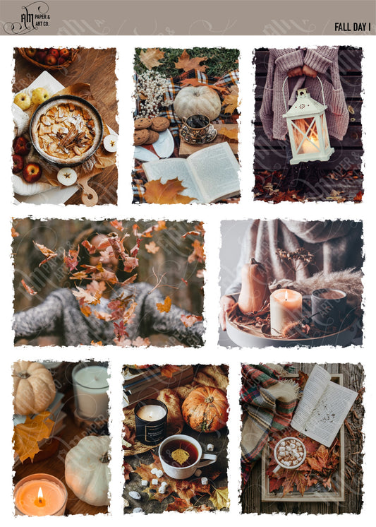 Fall Day Photo Stickers