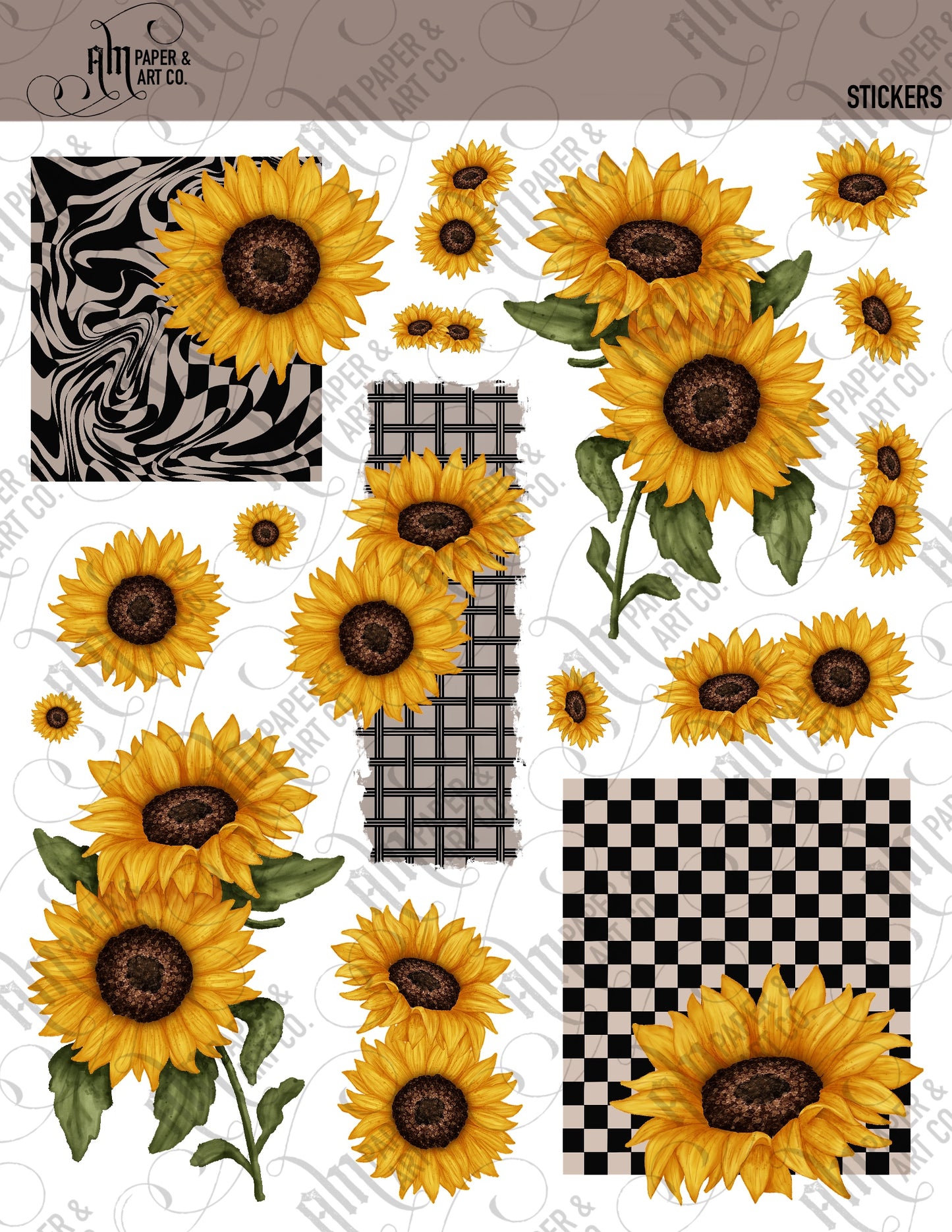 Sunflowers II Stickers