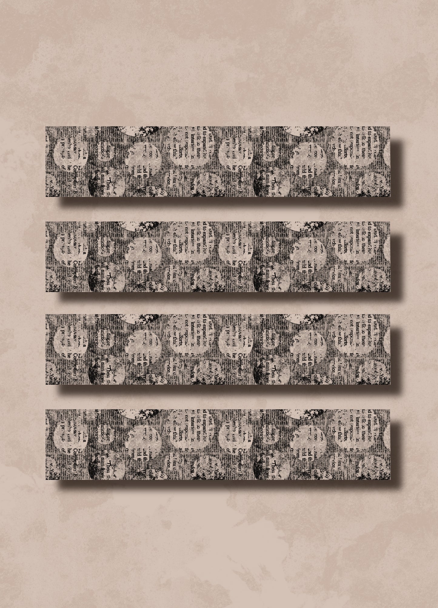 Grunge Newsprint Washi Tape (20 mm)