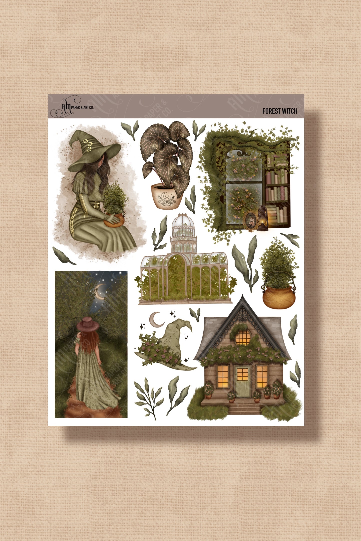 PRINTABLE: Forest Witch Printable Stickers