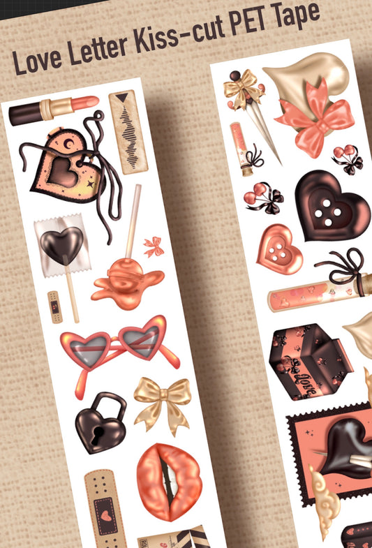 Love Letter (Kiss-cut) PET Tape