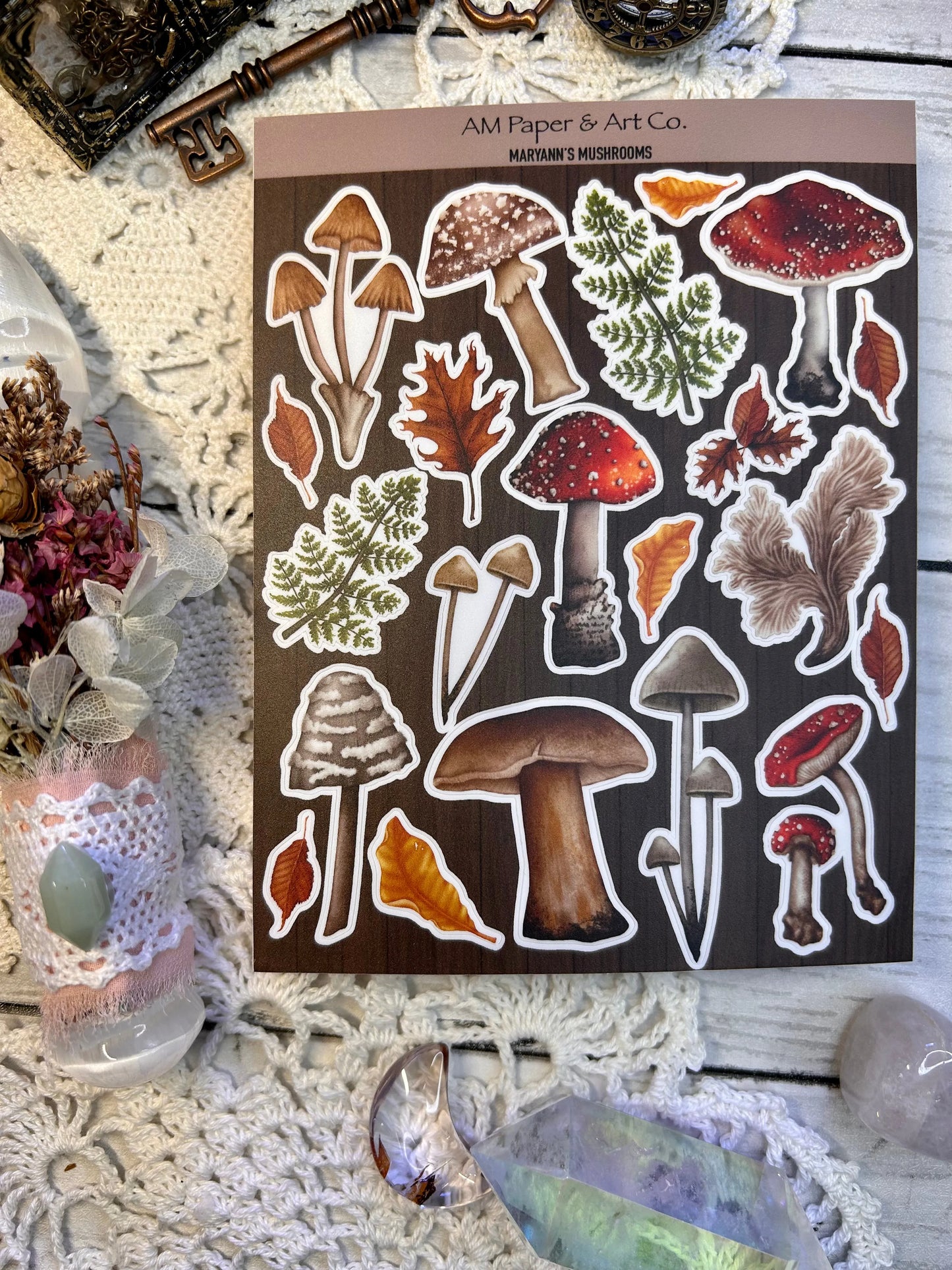 Maryann's Mushrooms Stickers