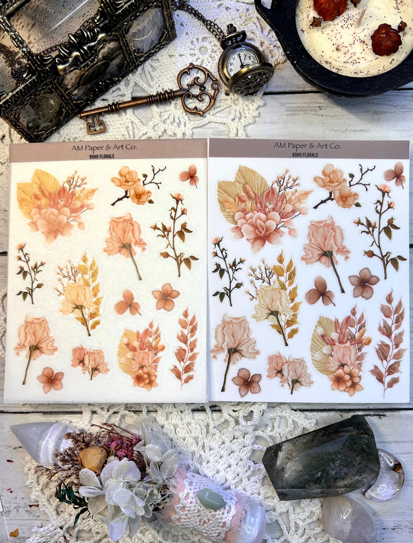 Boho Florals Stickers