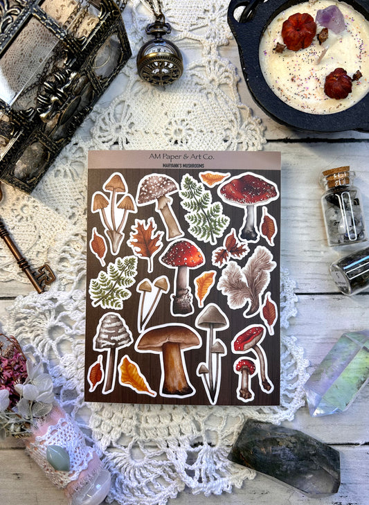 Maryann's Mushrooms Stickers