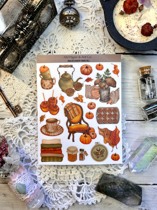 English Country House Fall Stickers