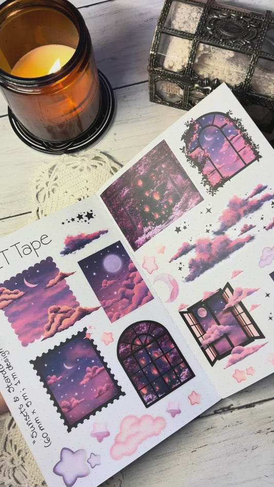 Sunsets & Stardust (Kiss-cut) PET Tape