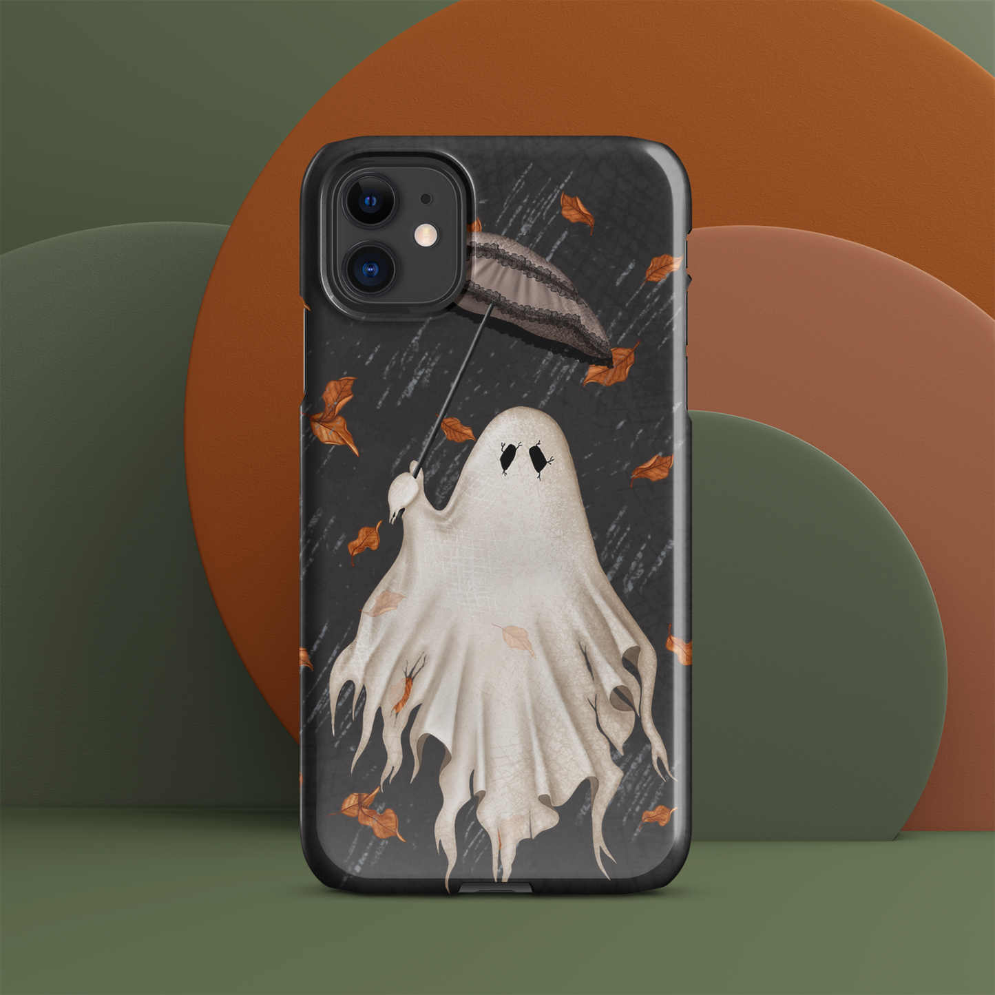 Ghost with Umbrella (dark) - Snap case for iPhone®