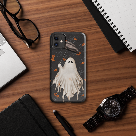 Ghost with Umbrella (dark) - Snap case for iPhone®