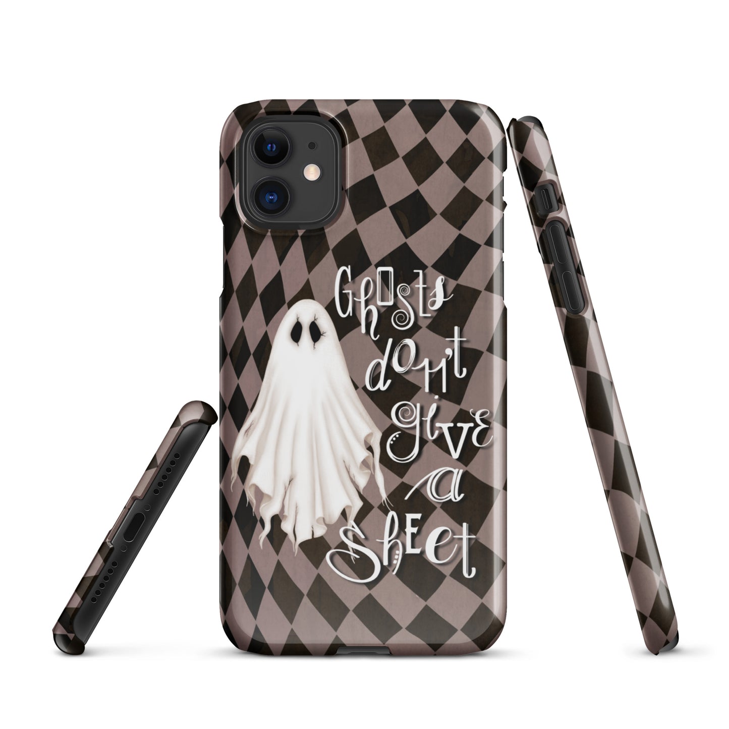 Ghosts Don’t Give a Sheet Snap case for iPhone® (mauve)