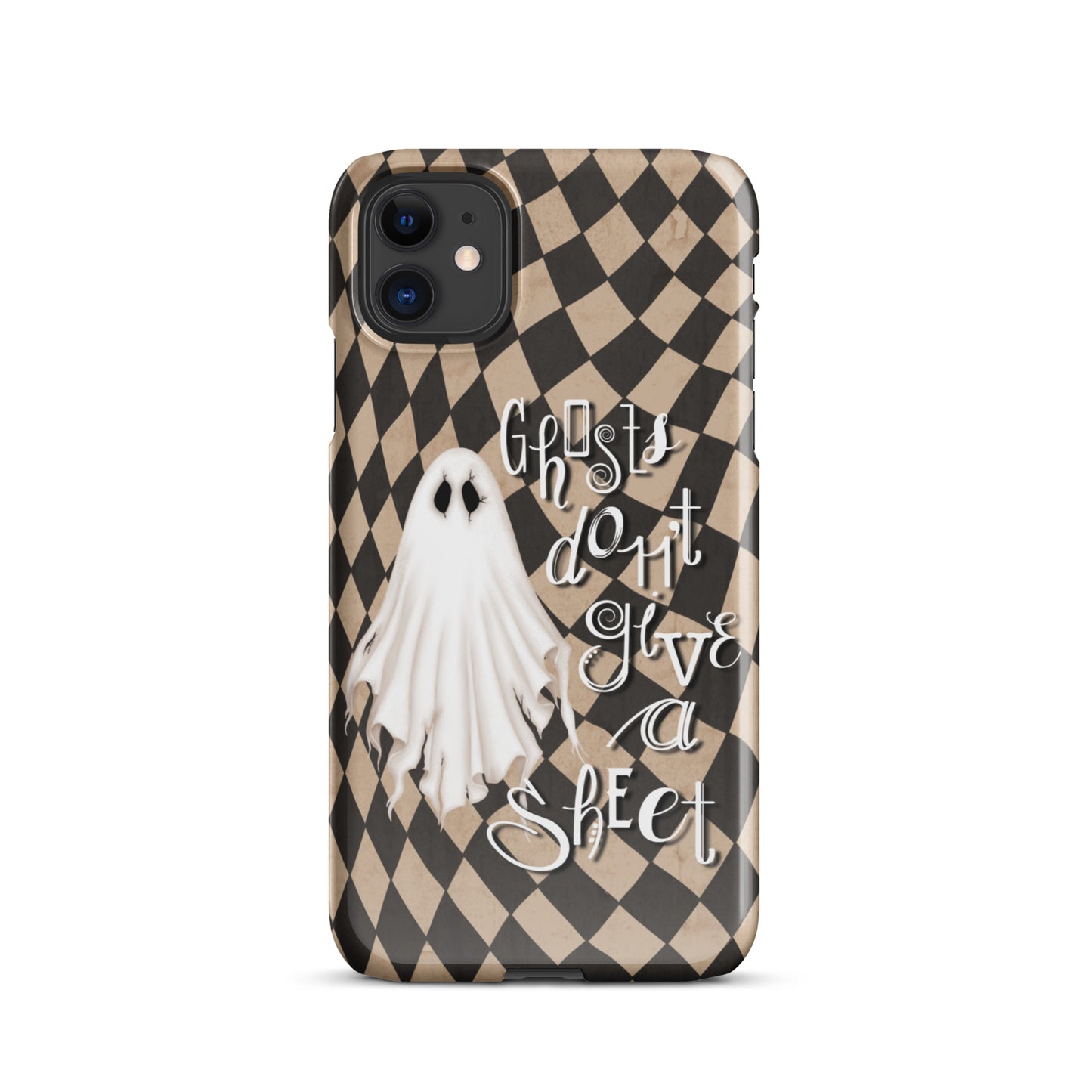 Ghosts Don’t Give a Sheet Snap case for iPhone® (beige)