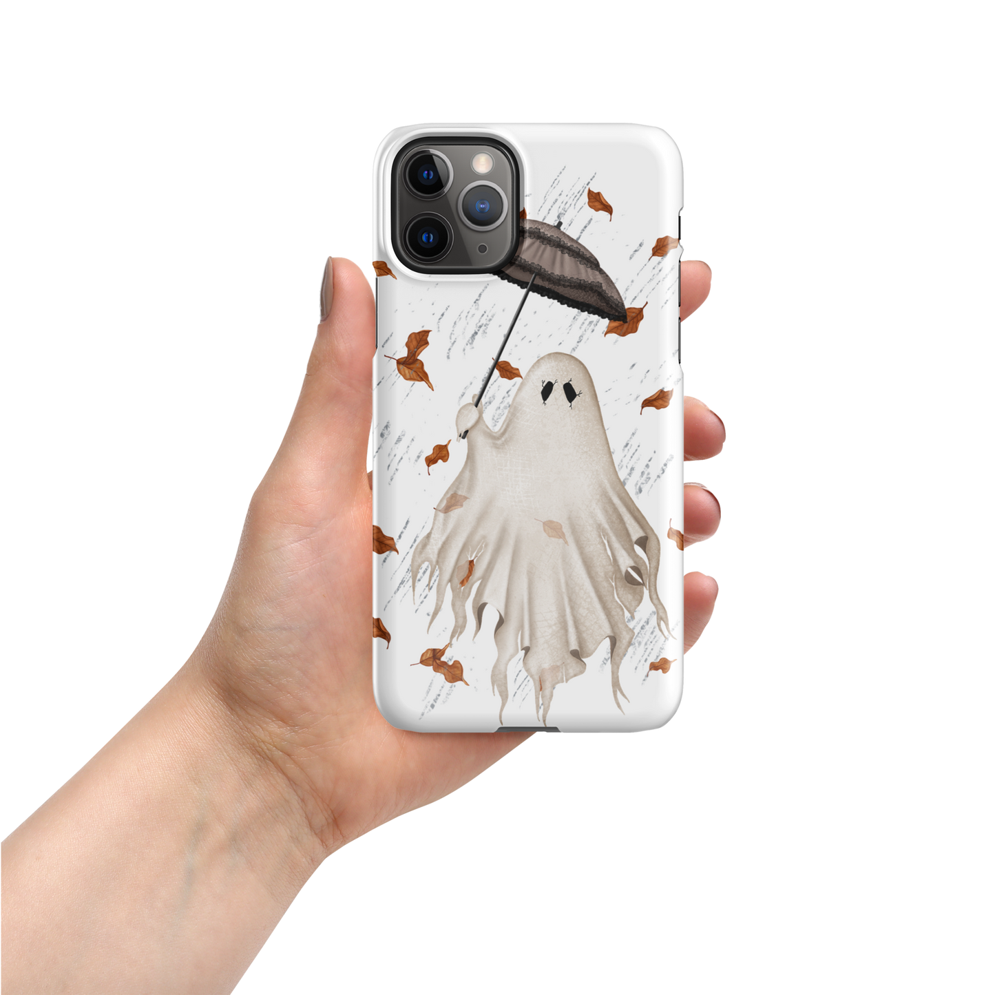 Ghost with Umbrella (light) - Snap case for iPhone®