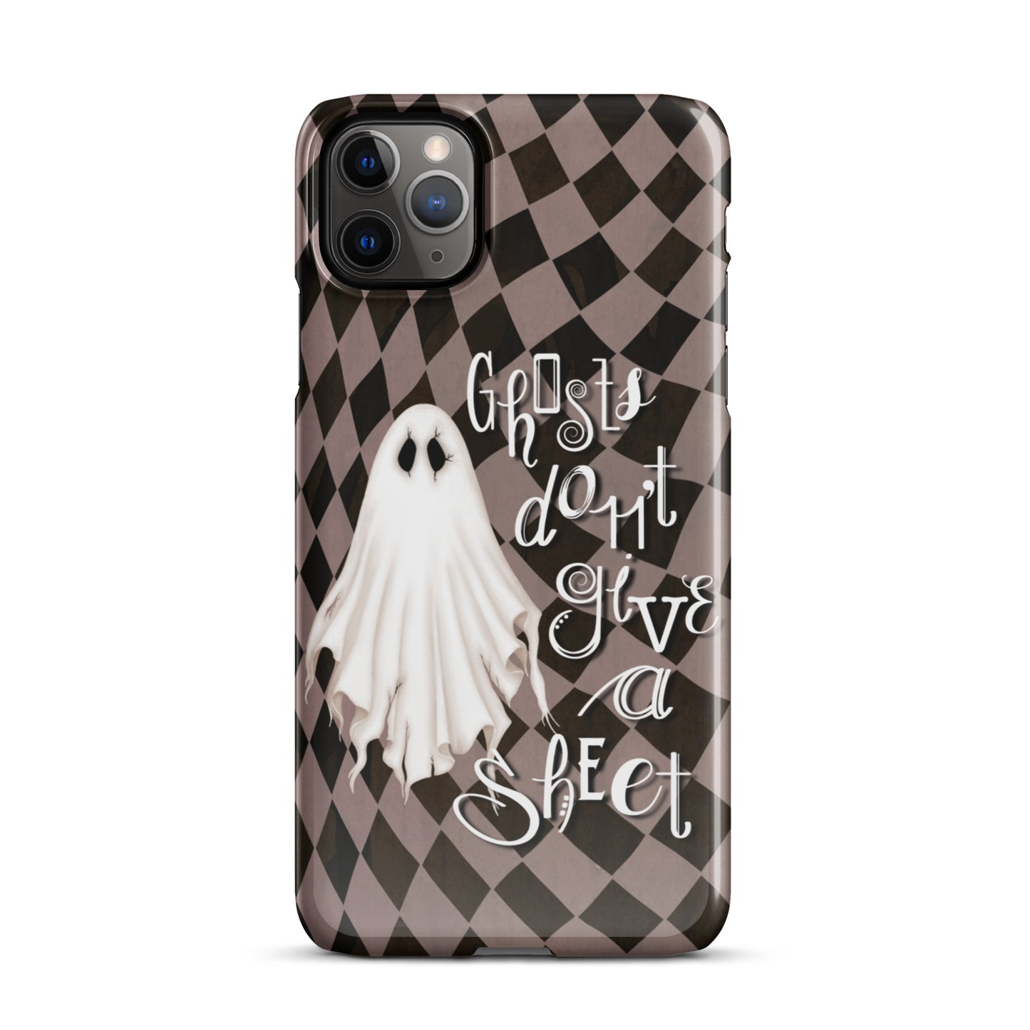 Ghosts Don’t Give a Sheet Snap case for iPhone® (mauve)