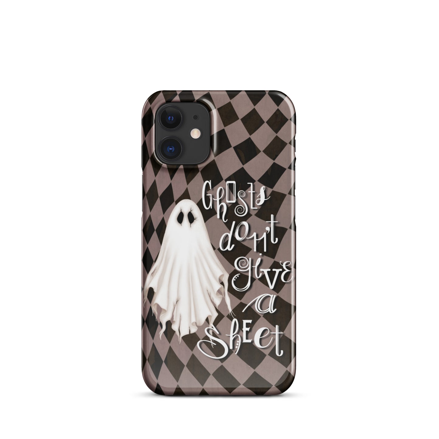 Ghosts Don’t Give a Sheet Snap case for iPhone® (mauve)