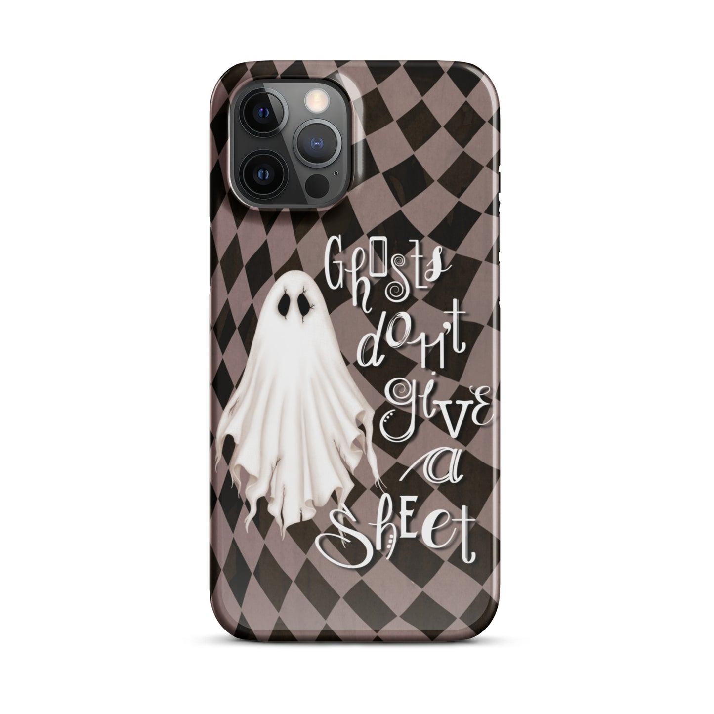 Ghosts Don’t Give a Sheet Snap case for iPhone® (mauve)