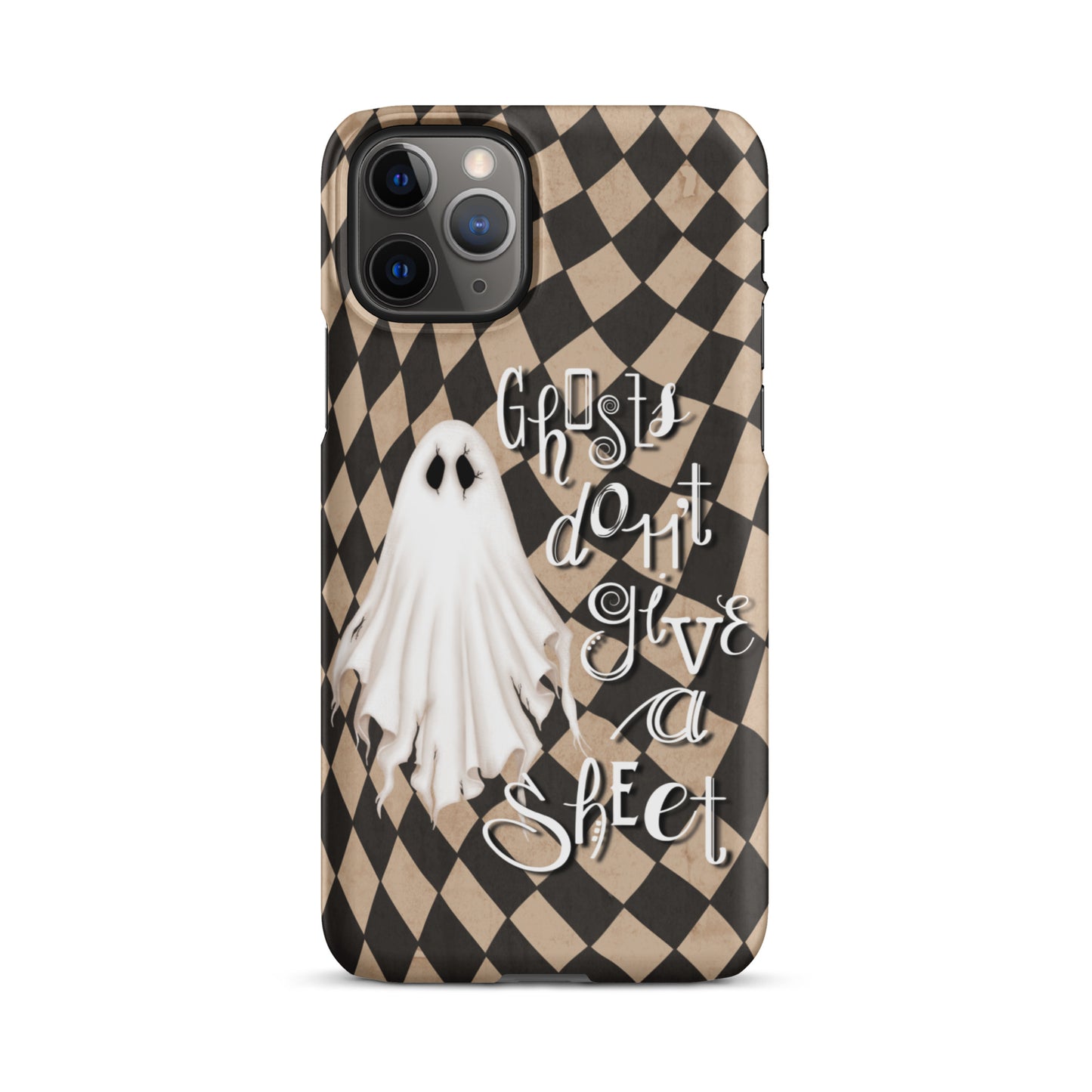 Ghosts Don’t Give a Sheet Snap case for iPhone® (beige)