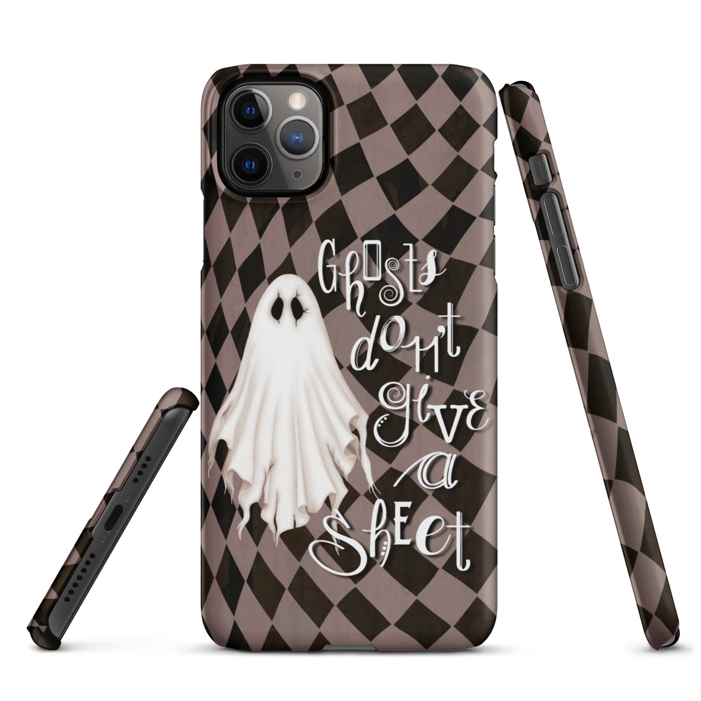 Ghosts Don’t Give a Sheet Snap case for iPhone® (mauve)