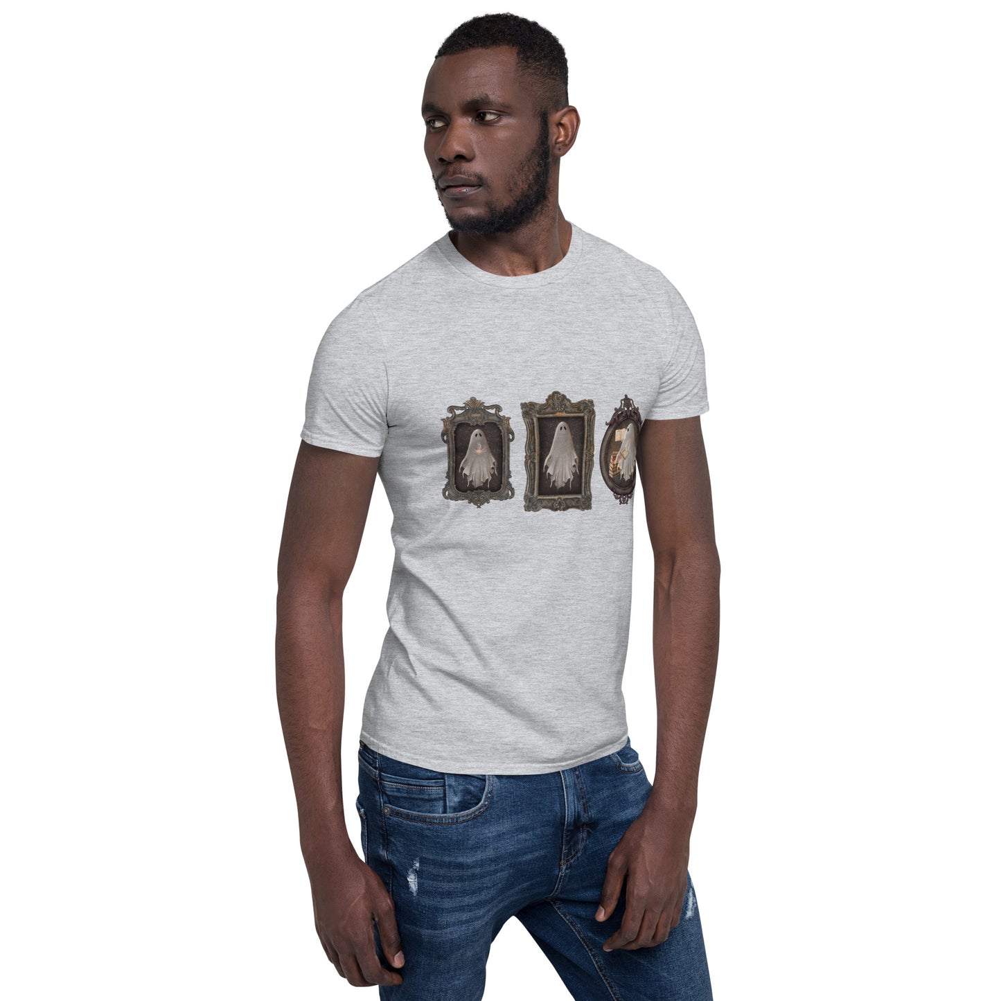 Ghost in Frames (Unisex Basic Softstyle T-Shirt | Gildan 64000)