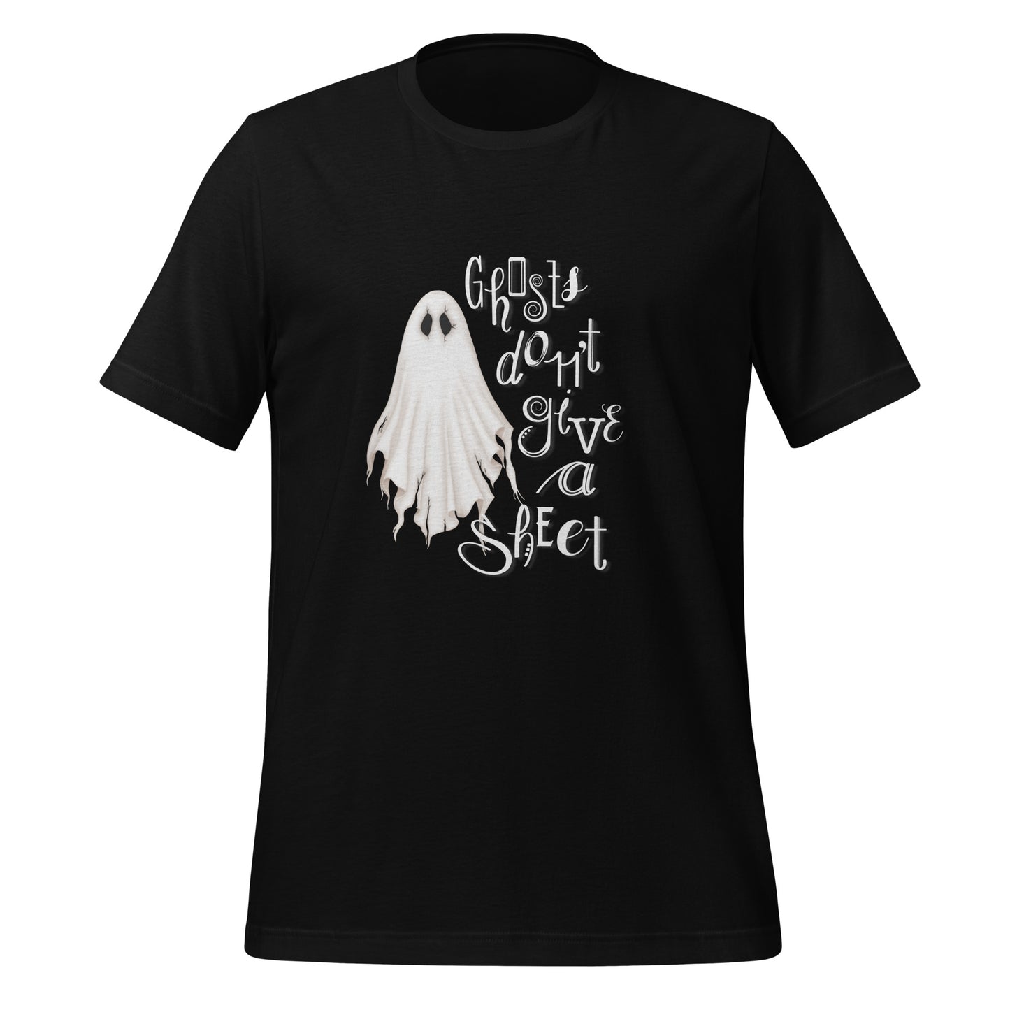 Ghosts Don't Give a Sheet (Bella+Canvas 3001) T-Shirt