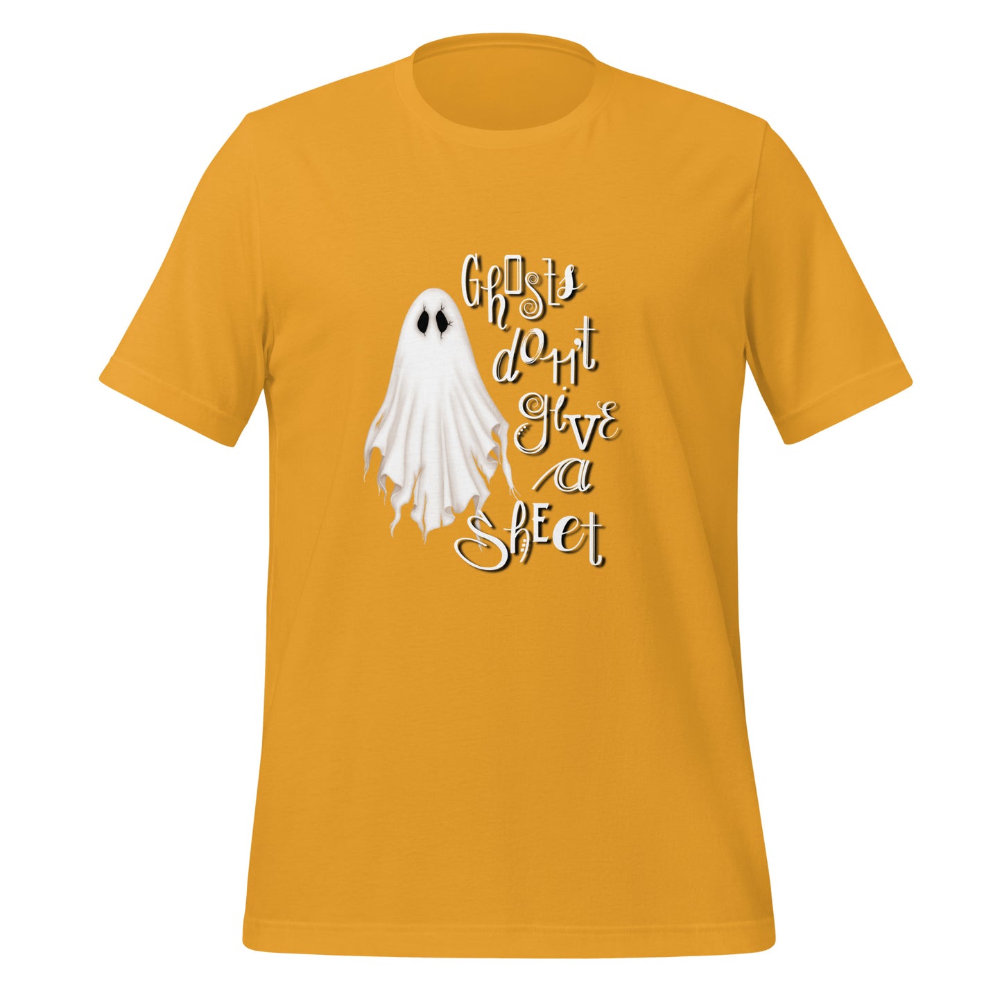 Ghosts Don't Give a Sheet (Bella+Canvas 3001) T-Shirt