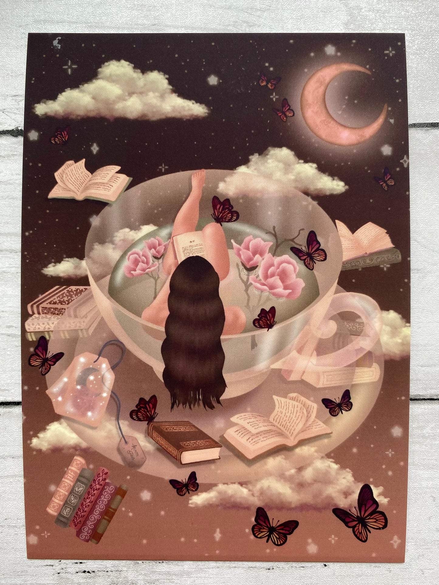 Moon Tea Art Prints/Postcards