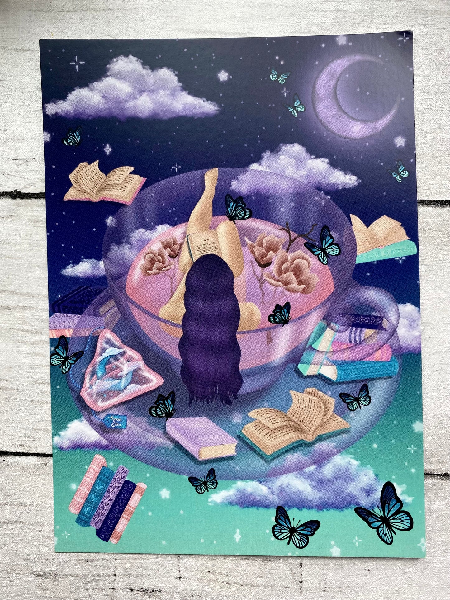 Moon Tea Art Prints/Postcards