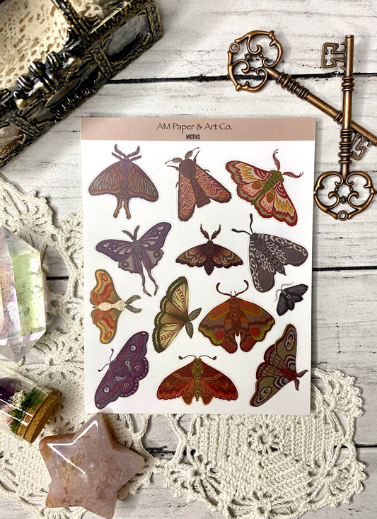 Moths Stickers