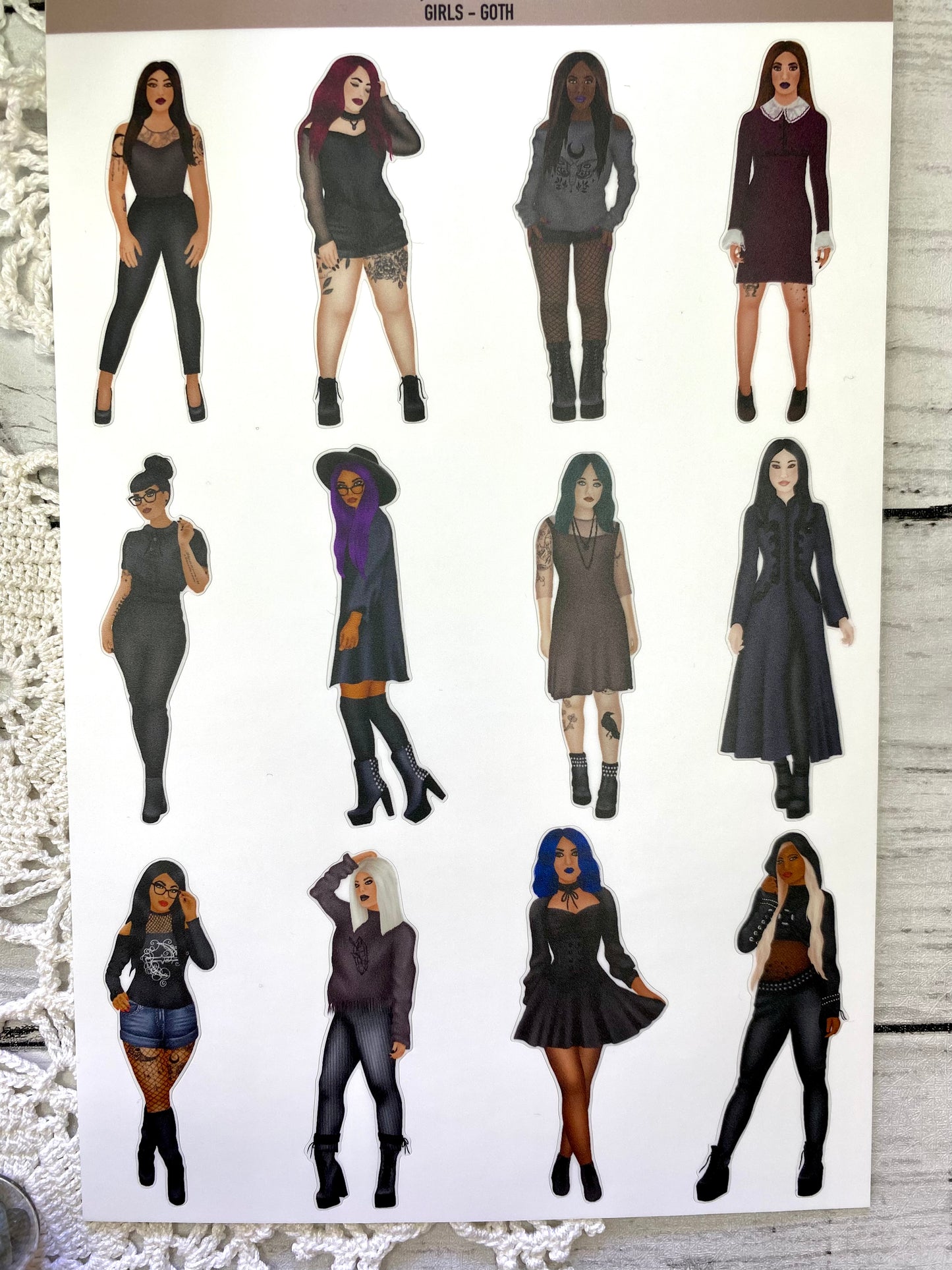Goth Girls Stickers