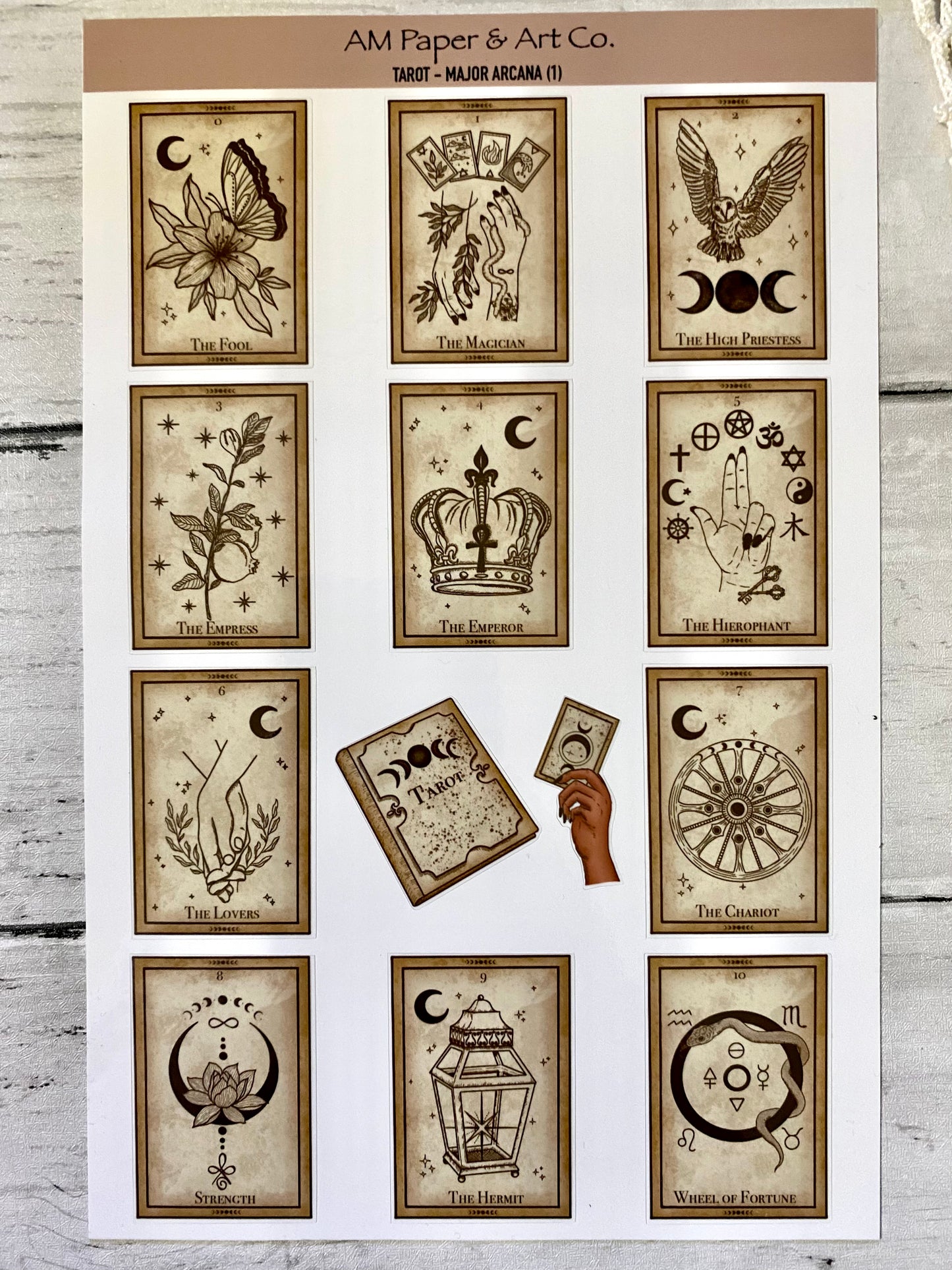 Tarot Cards (Major Arcana) Stickers